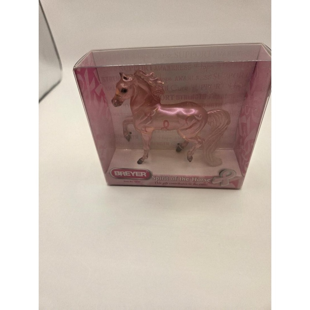 Breyer Pink Ribbon Stablemate #5939 Translucent Breast Cancer Awareness NIB